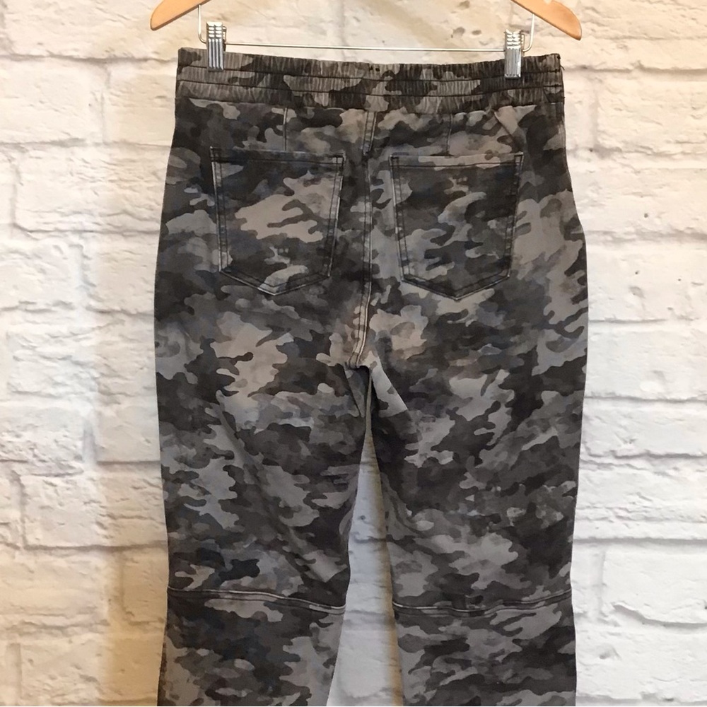SPANX Lg Stretch Twill Cargo Camo Jogger Gray Black Women’s Active Pants 20319R - Picture 9 of 16